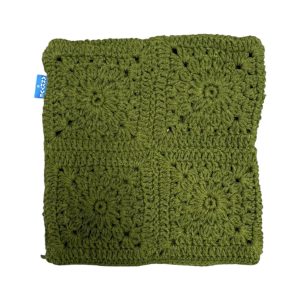 PINE GREEN CROCHET CAT HAT