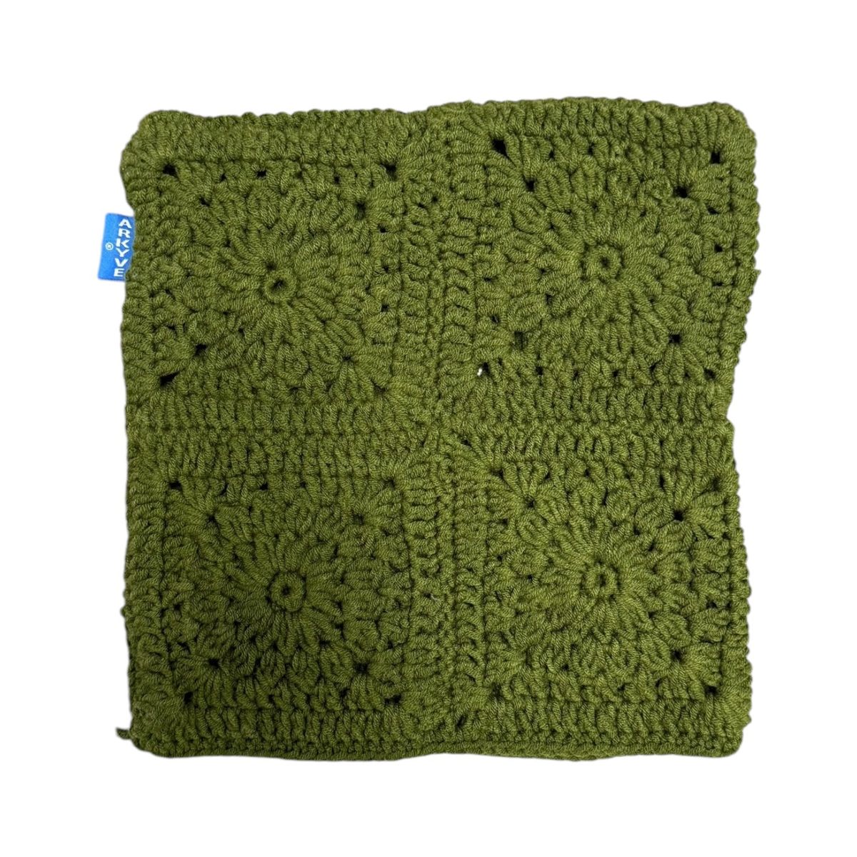 PINE GREEN CROCHET CAT HAT