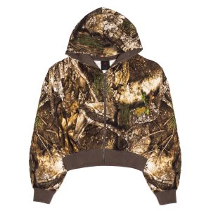 W JORDAN BROOKLYN MOD CROP FULL-ZIP HOODIE
