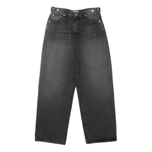 SIDE BUTTON DENIM JEANS