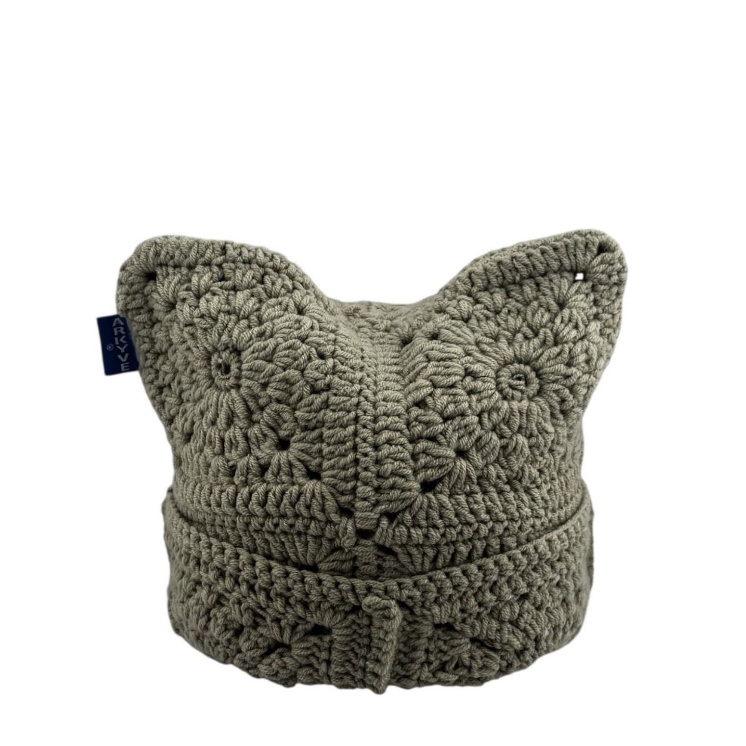 CONCRETE MOSS CROCHET CAT HAT
