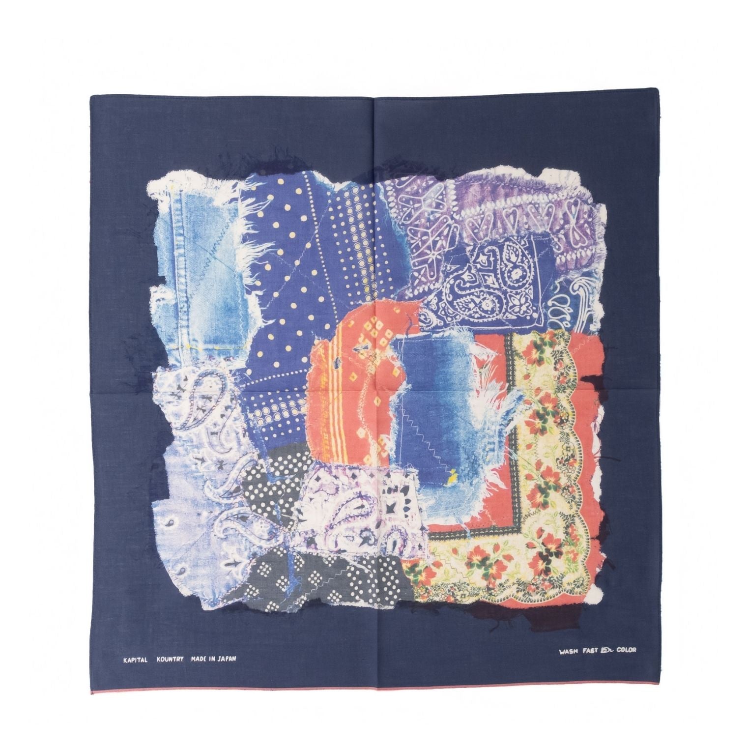 FASTCOLOR SELVEDGE BANDANA (BANDANA PATCHWORK)