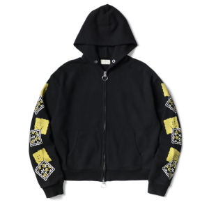 SWT KNIT ZIP-UP GYM PARKA (PECKISH RAINBOWY)