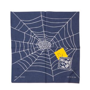 FASTCOLOR SELVEDGE BANDANNA (SPIDER PECKISH RAINBOWY)